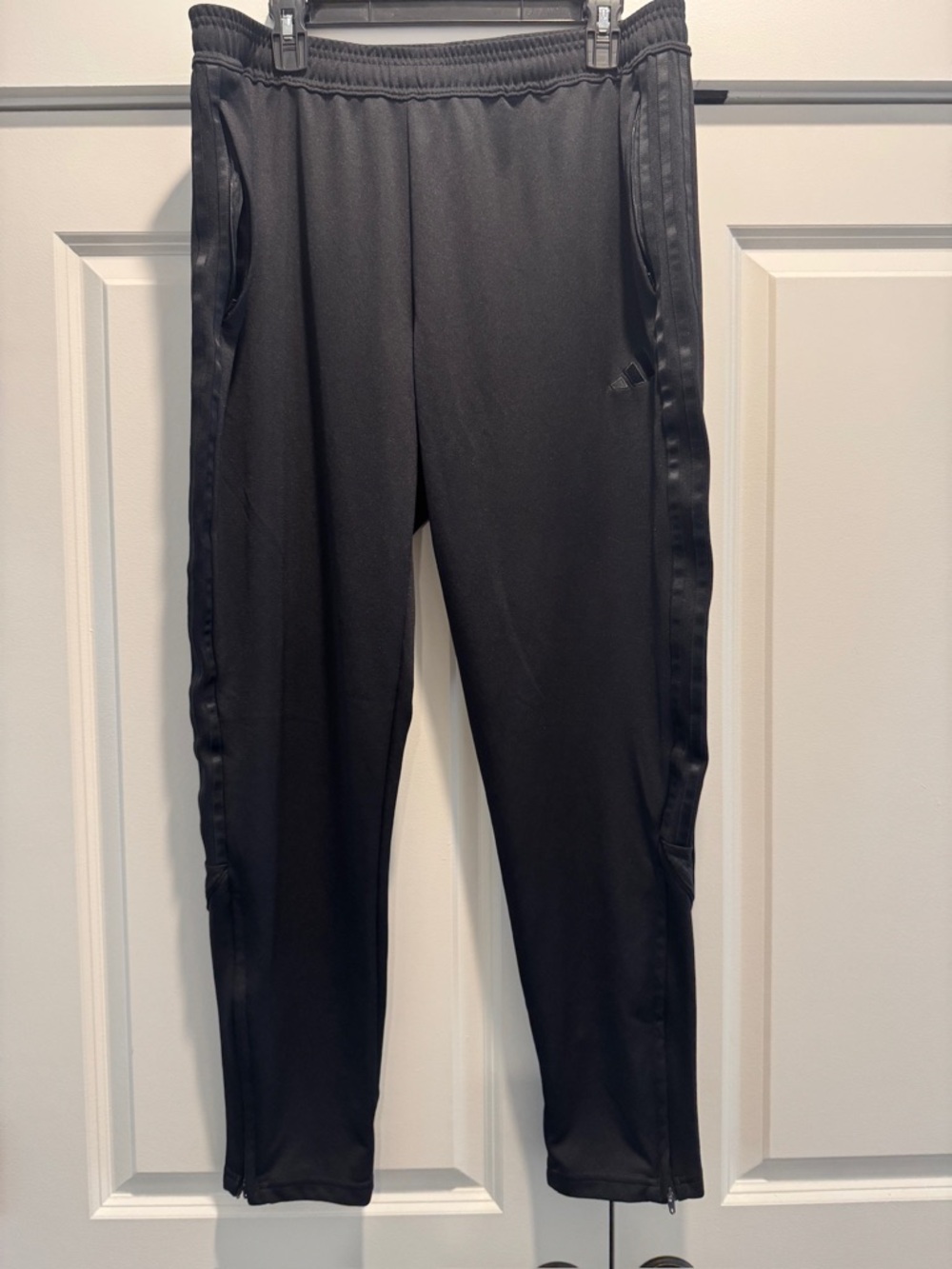 adidas Black Performance Track Pants with Subtle Logo